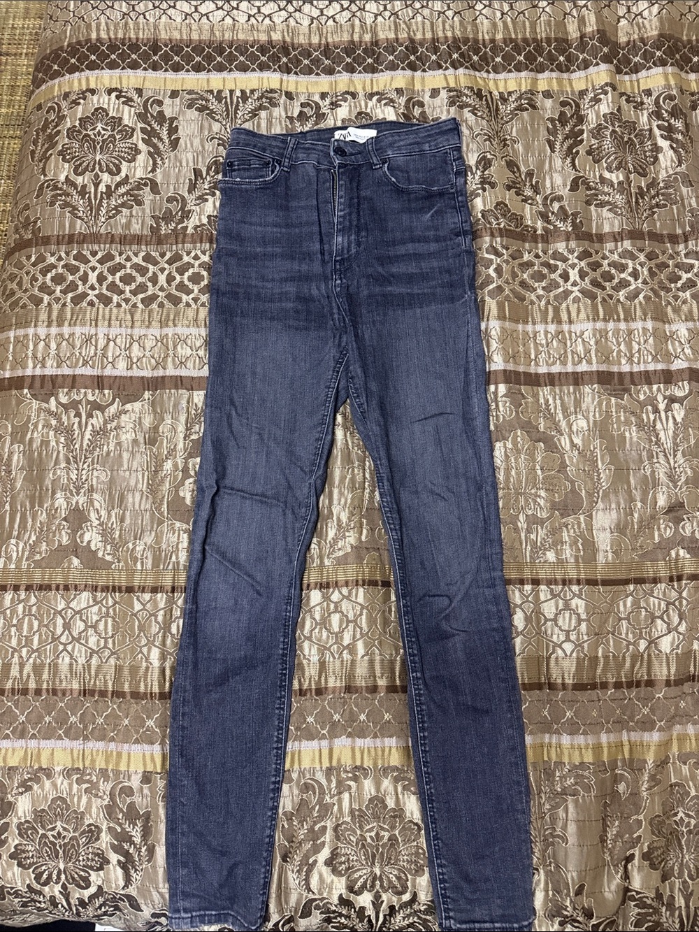Zara Gray Faded Slim Jeans